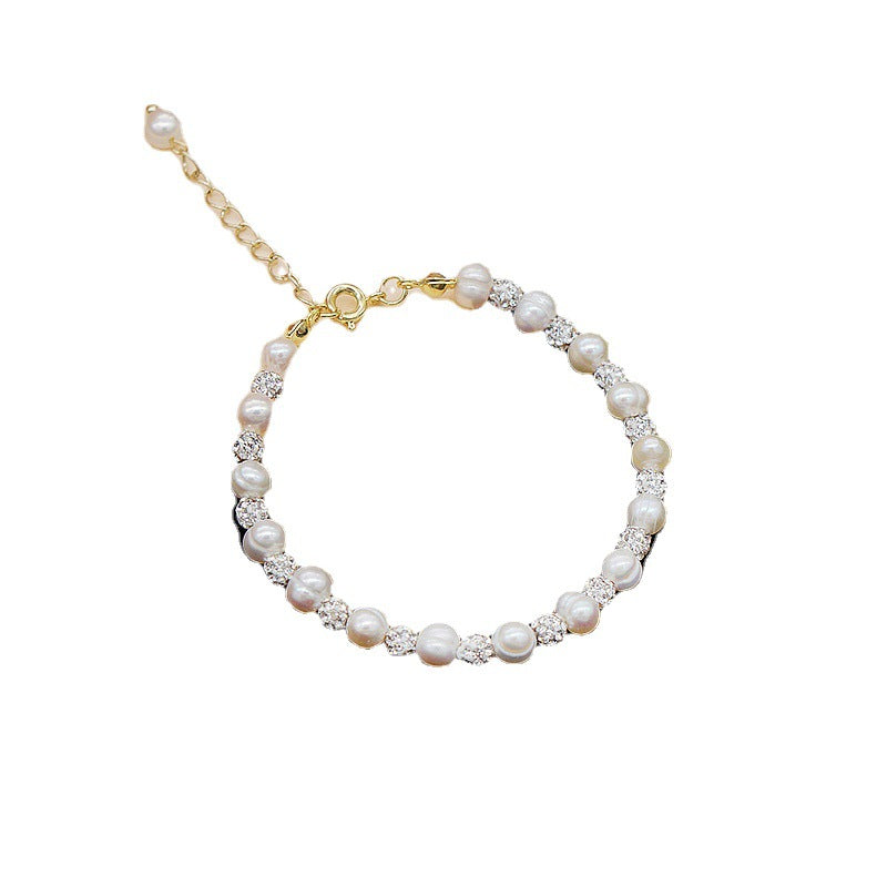 Wholesale Freshwater Pearl Crystal Bracelet